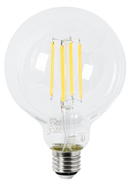 Sada 5 LED žiaroviek E27 G95 číre 2,2 W 470 lm 2700 K