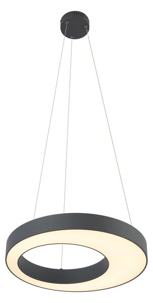Moderné závesné svietidlo čierne 50 cm vrátane LED 3-stupňové stmievateľné - Organici