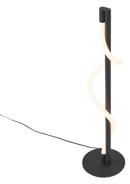 Moderná stolná lampa čierna vrátane LED s 3-stupňovým stmievaním - Twirl