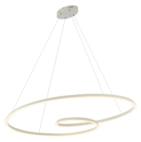 Škandinávske závesné svietidlo béžové 110 cm vrátane LED s 3-stupňovým stmievaním - Circuit