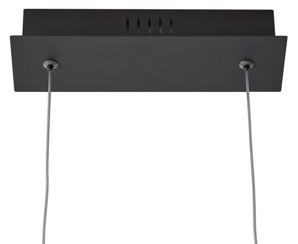 Dizajnové závesné svietidlo čierne 110 cm vrátane LED 3-stupňové stmievateľné - Wokkel