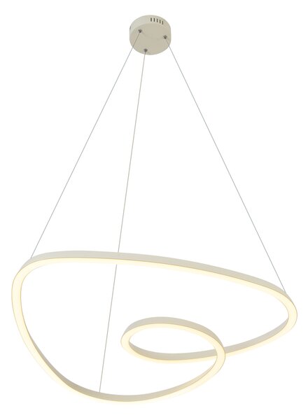 Škandinávske závesné svietidlo béžové 72 cm vrátane LED s 3-stupňovým stmievaním - Circuit