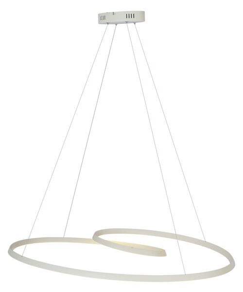 Škandinávske závesné svietidlo béžové 110 cm vrátane LED s 3-stupňovým stmievaním - Circuit