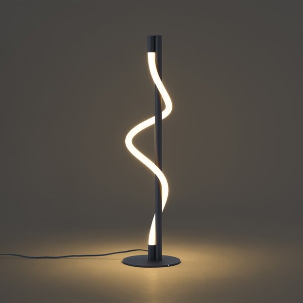 Moderná stolná lampa čierna vrátane LED s 3-stupňovým stmievaním - Twirl