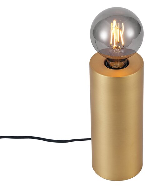 Moderná stolná lampa mosadzná 24 cm - Cylinder