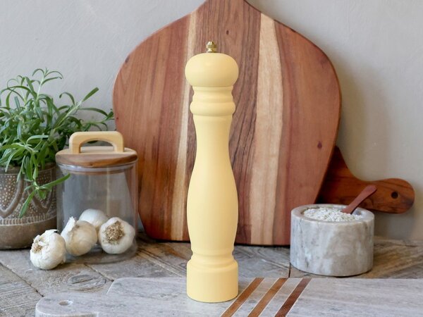 Medový drevený mlynček na soľ / korenie Grinder - Ø 5*26 cm - Chic Antique