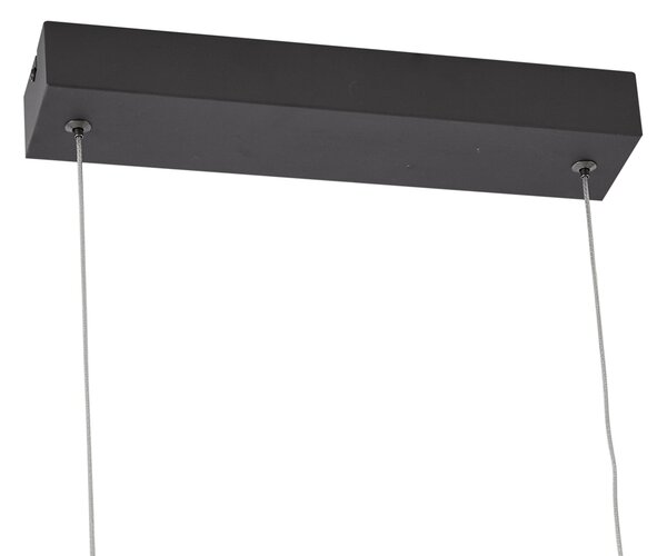 Dizajnové závesné svietidlo čierne 100 cm vrátane LED 3-krokového stmievania - Wokkel