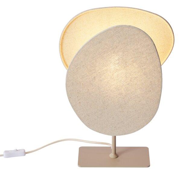 Japandi stolná lampa béžová - Organica