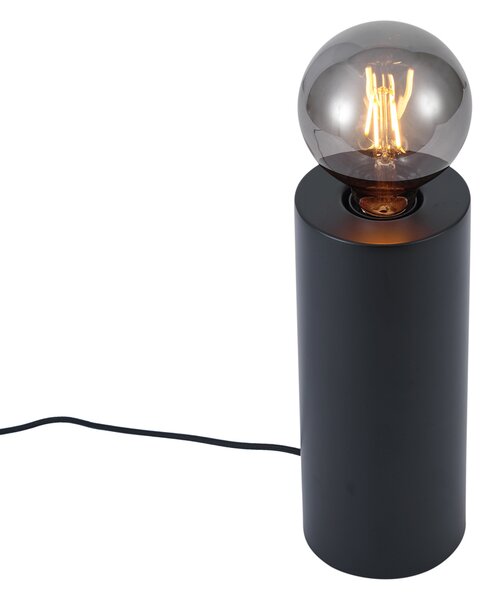 Moderná stolná lampa čierna 24 cm - Cylinder