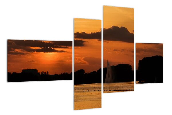 Západ slnka na mori (Obraz 110x70cm)