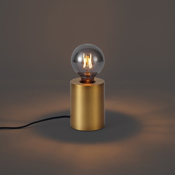 Moderná stolná lampa mosadzná 13cm - Cylinder