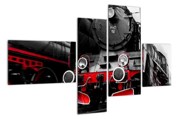 Stará lokomotíva - obraz (Obraz 110x70cm)