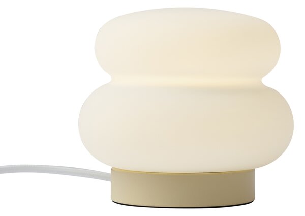 Japandi stolná lampa béžová s opálovým sklom 15cm - Kumo