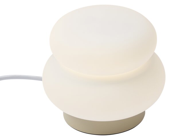 Japandi stolná lampa béžová s opálovým sklom 15cm - Kumo