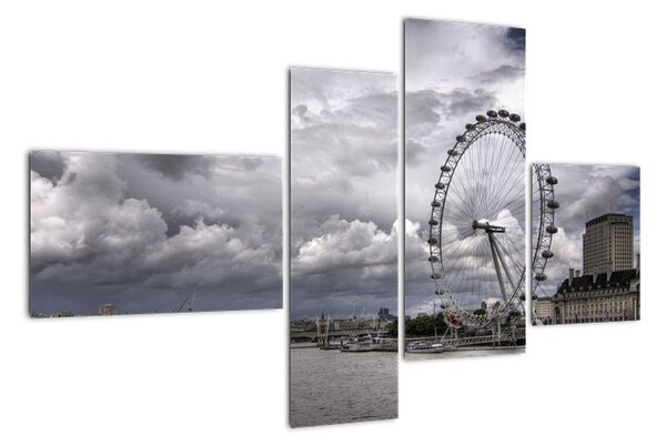 Londýnske oko (London eye) - obraz (Obraz 110x70cm)