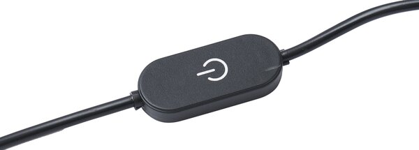 Dizajnová stolná lampa béžová vrátane LED 3-stupňové stmievanie - Boomerang
