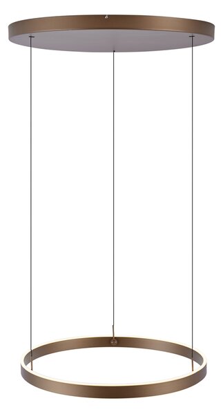 Dizajnové závesné svietidlo tmavý bronz s 3-stupňovým stmievaním - Titmus