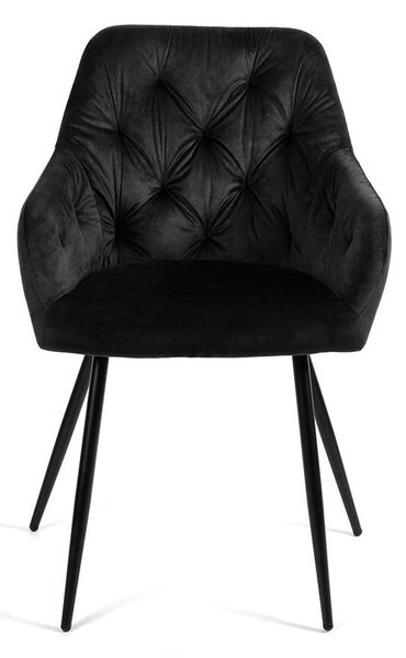 Jedálenský set 6x stoličiek + stôl 200 cm AVENBERG OBSIDIAN