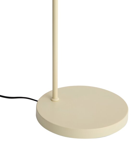 Japandi stojacia lampa béžová s krémovým látkovým tienidlom - Bida