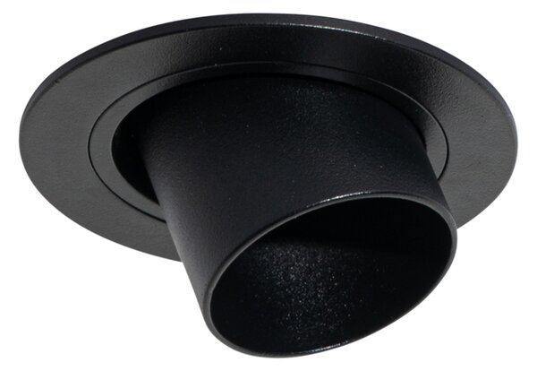 Moderné zabudované bodové svetlo čierne GU10 35 mm okrúhle výkyvné - Installa