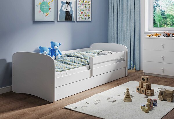 BabyBeds Detská posteľ s úložným priestorom Babydreams Farebné prevedenie: Biela, Velikost postele: 180x80 cm