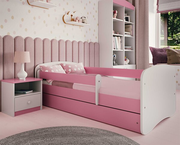 BabyBeds Detská posteľ s úložným priestorom Babydreams Farebné prevedenie: Růžová, Velikost postele: 180x80 cm