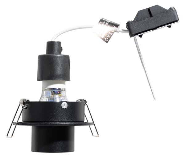 Moderné zabudované bodové svetlo čierne GU10 35 mm okrúhle výkyvné - Installa
