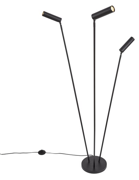 Moderná stojacia lampa čierna 3-svetlá GU10 35mm - Thomas