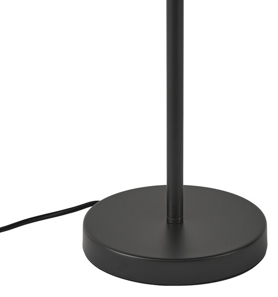 Retro stolná lampa čierna oceľ 45cm - Pauly