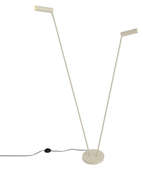 Moderná stojaca lampa béžová 2-svetlá GU10 35mm - Thomas
