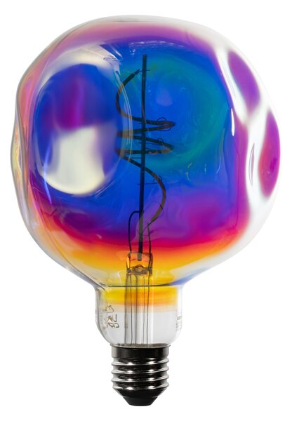 E27 Stmievateľná LED žiarovka so špirálovým vláknom G125 Rainbow 4W 200 lm 1800K