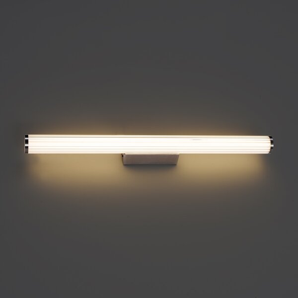 Retro nástenná lampa Gunmetal 80,4 cm vrátane LED IP44 - Coco