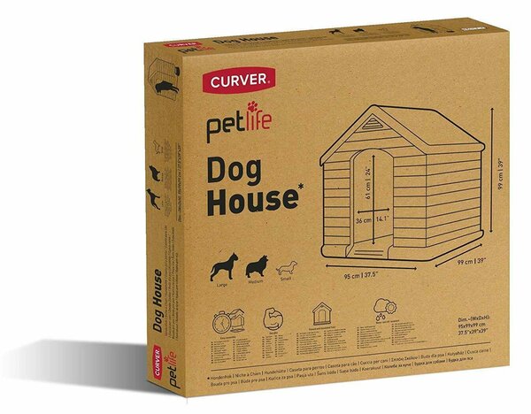 Búda pre psov Curver Dog House šedá
