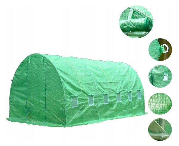 Profitent Záhradný fóliovník 3x6 PREMIUM s UV filtrom, zelený