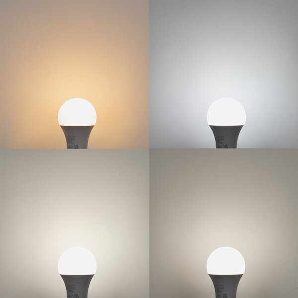 Sada 3 inteligentných LED žiaroviek E27 A60 matná RGBW 8,5W 806lm 2700K