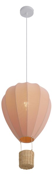 Detské závesné svietidlo ružový teplovzdušný balón - Air Balloon
