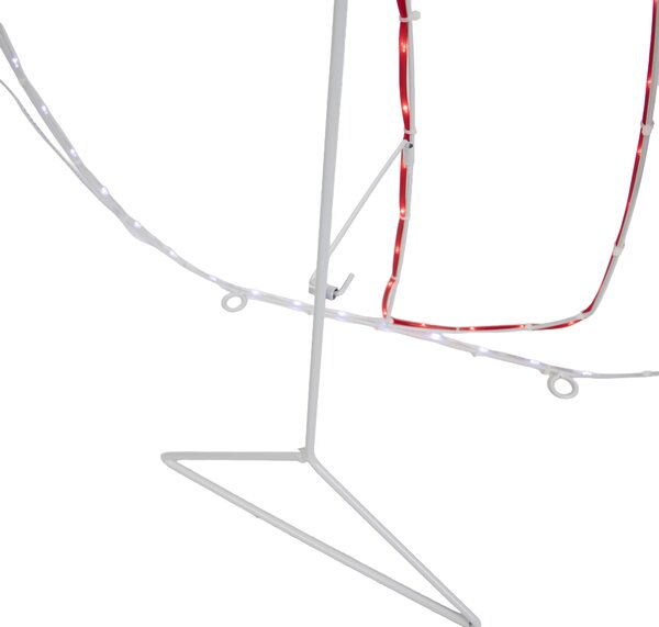 Vianočná stojaca lampa Snehuliak 116 cm vrátane LED s časovačom IP44 - Pax