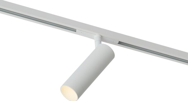 Moderný biely reflektor pre 1-fázový koľajnicový systém GU10 35mm - Slimline Uzzy