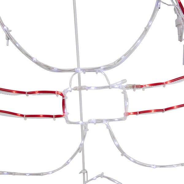 Vianočná stojaca lampa Santa Claus 117 cm vrátane LED s časovačom IP44 - Pax
