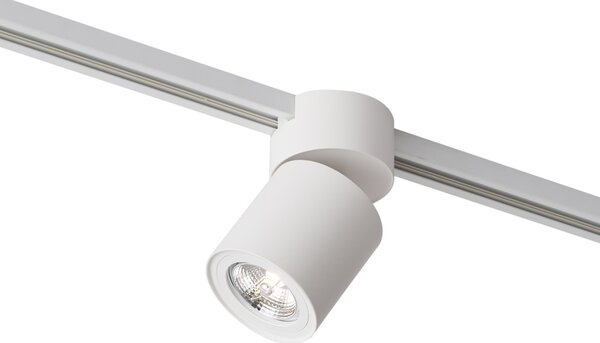 Moderný biely reflektor pre 1-fázový koľajnicový systém GU10 70mm - Iconic Roto