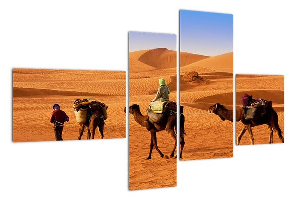 Ťavy v púšti - obraz (Obraz 110x70cm)