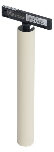 Moderný reflektor béžový s čiernou farbou pre 1-fázový koľajnicový systém - Slimline Avery
