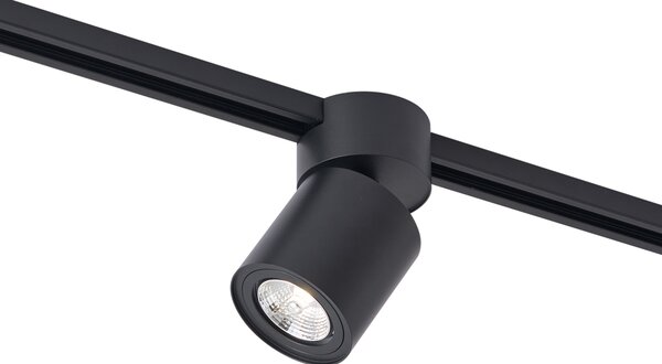 Moderný čierny reflektor pre 1-fázový koľajnicový systém GU10 70mm - Iconic Roto