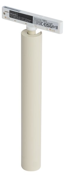 Moderný reflektor béžový s bielou farbou pre 1-fázový koľajnicový systém - Slimline Avery