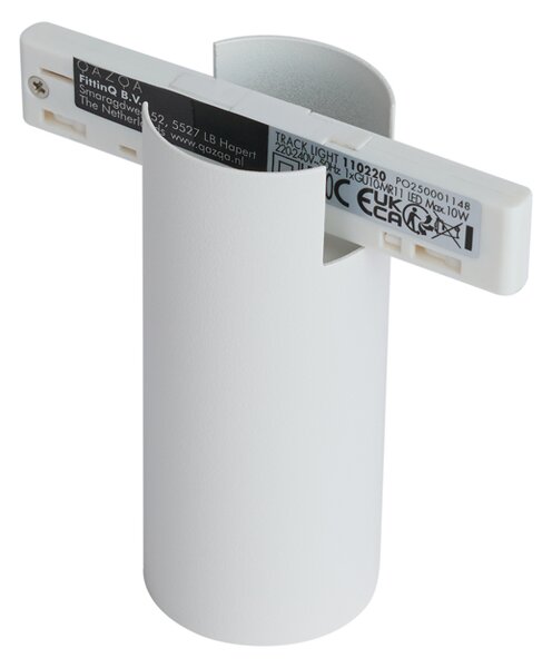Moderný reflektor biely pre 1-fázový koľajnicový systém GU10 35mm - Slimline Nubee Honey