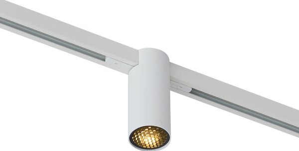 Moderný reflektor biely pre 1-fázový koľajnicový systém GU10 35mm - Slimline Nubee Honey