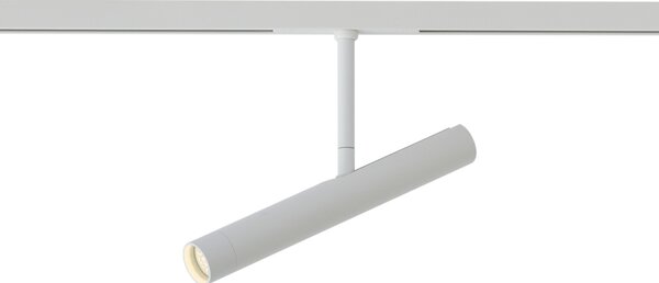 Moderný biely reflektor pre 1-fázový koľajnicový systém - Slimline Avery