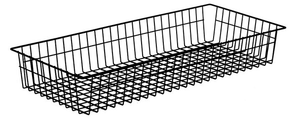 Feroplast spol. s.r.o. Drôtený kôš Feroplast KS49 pre regál so šírkou 1200 mm, 400x1100x120, čierny