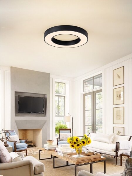Immax NEO 07209L-LED Stmievateľné svietidlo PASTEL LED/53W/230V 60cm čierna Tuya+DO