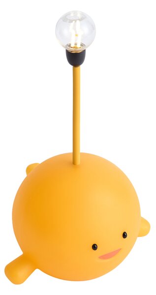 Moderná stolná lampa žltá vrátane LED nabíjateľná - Bulby